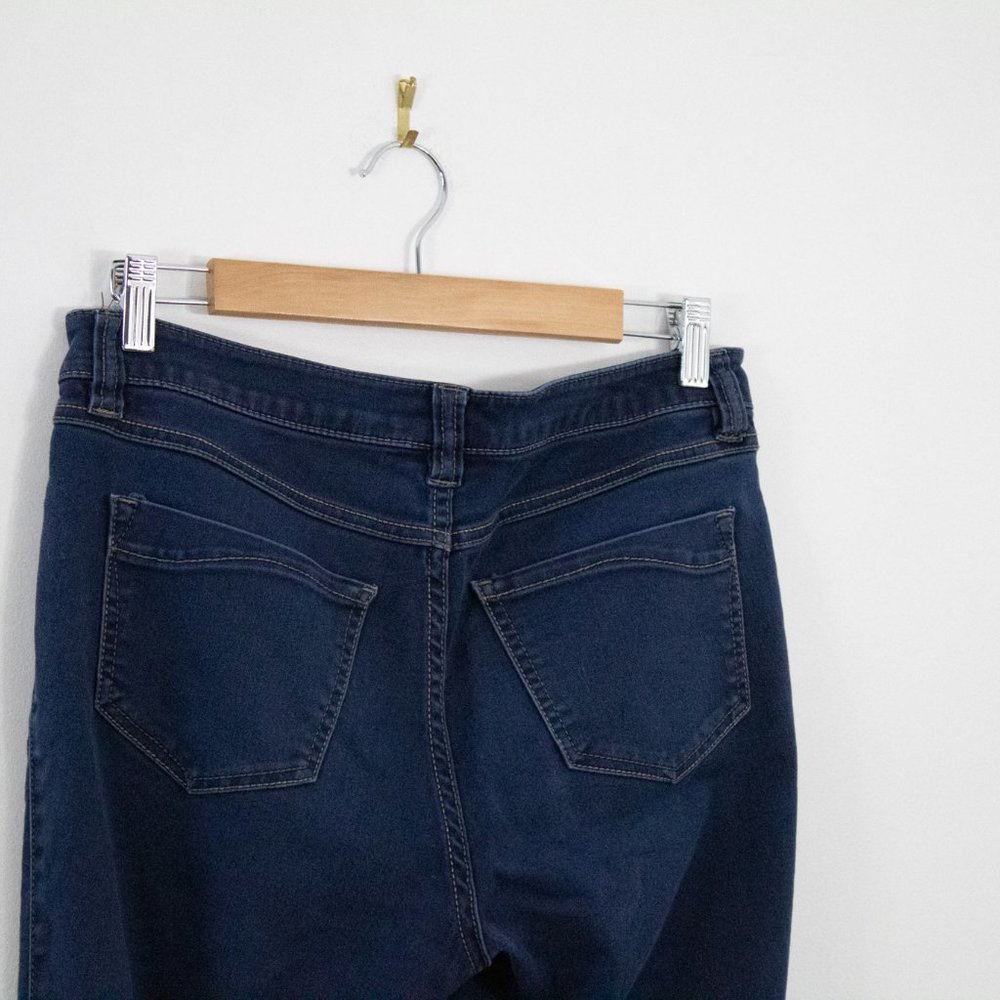 *Revolution Dark Wash Skinny Leg Jegging - Picture 3 of 4